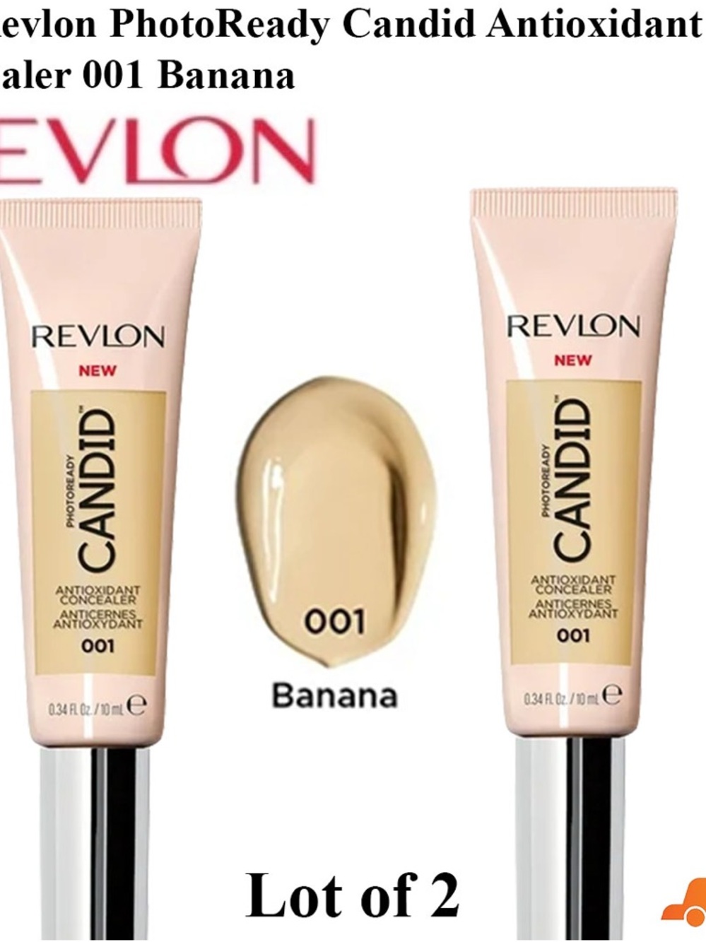 2pk:Revlon PhotoReady Candid Antioxidant
Concealer 001 Banana